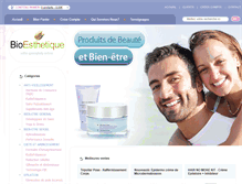 Tablet Screenshot of bio-esthetique.com